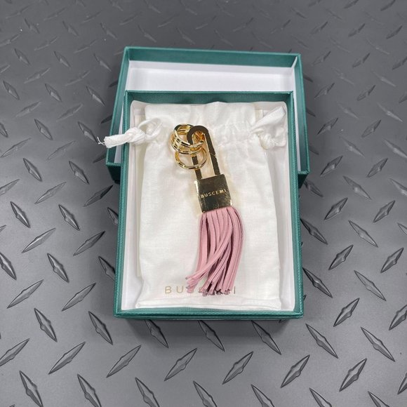 Buscemi Accessories - Buscemi Keyholder Lock Dusty Pink Suede
